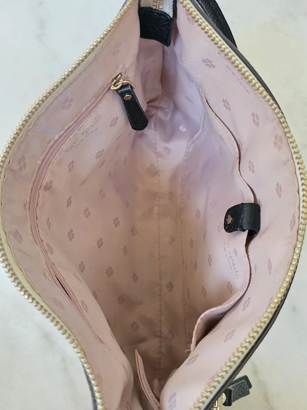 Kate Spade New York Polly Medium Crossbody in Pink and Cream Colorblock